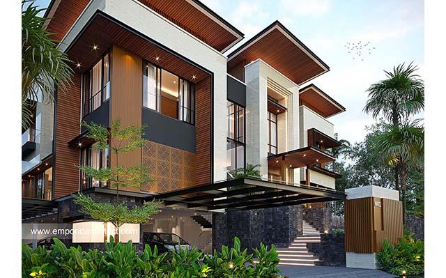 Desain Villa Modern 3 Lantai Ibu GT 1468 di  Toraja, Sulawesi Selatan