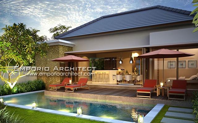 Desain Villa Style Villa Bali 1 Lantai Bapak Nyoman Setiawan di  Gianyar, Bali