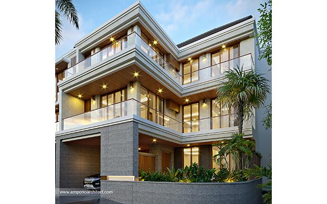 Desain Villa Style Villa Bali Modern 3 Lantai Bapak HDR 1477 Type C di  Gianyar, Bali