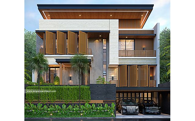 Desain Rumah Modern 3 Lantai Ibu SR 1938 di  Bogor