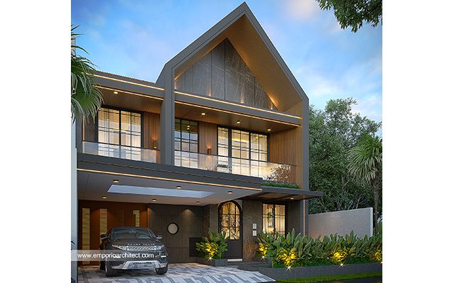 Desain Rumah Scandinavian 2 Lantai Bapak DCK 1903 di  Kudus, Jawa Tengah