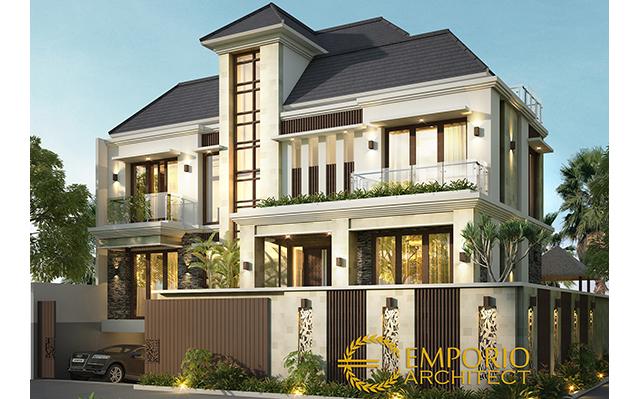 Desain Rumah Hook Villa Bali 3 Lantai Bapak Abdul di  Ambon, Maluku