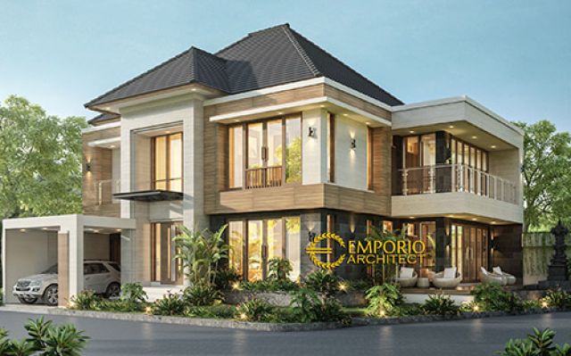 Desain Rumah Hook Modern 2 Lantai Bapak Kade Arnyana di  Badung, Bali