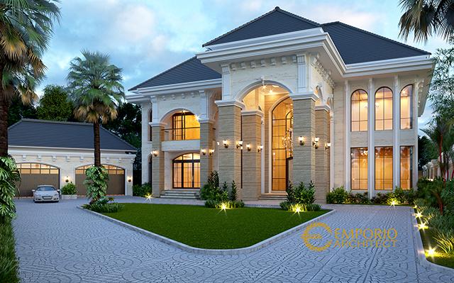 Desain Rumah Mediteran 2 Lantai Bapak Agus di  Balikpapan