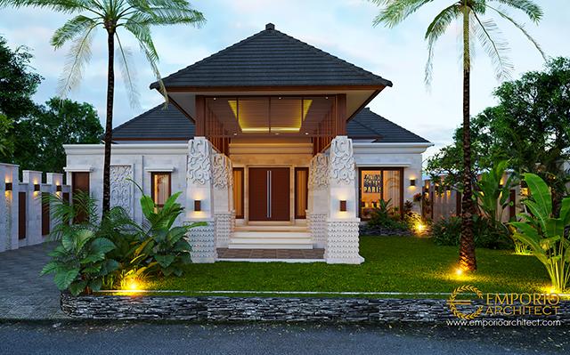 Desain Rumah Villa Bali 1 Lantai Bapak Malvin di  Balikpapan