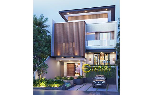 Desain Rumah Modern 3 Lantai Type B Bapak Laode di  Balikpapan, Kalimantan Timur