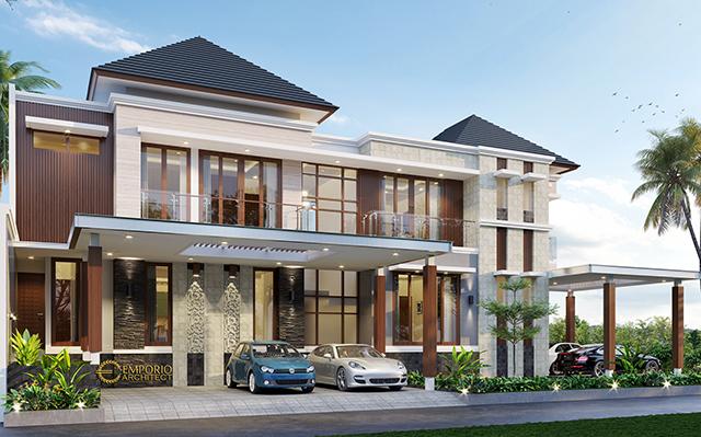 Desain Rumah Modern 2 Lantai Bapak Sakti di  Bandar Lampung