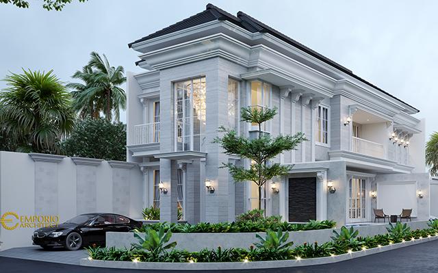 Desain Rumah Hook Classic 2 Lantai Bapak Aldi di  Bandung