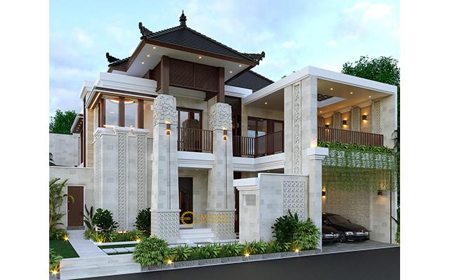 Desain Rumah Villa Bali 2 Lantai Bapak Heri Supriatianto di  Bandung