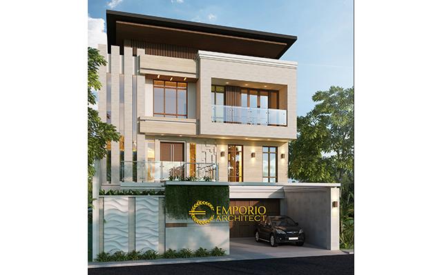 Desain Rumah Modern 2.5 Lantai Ibu Linda di  Bandung