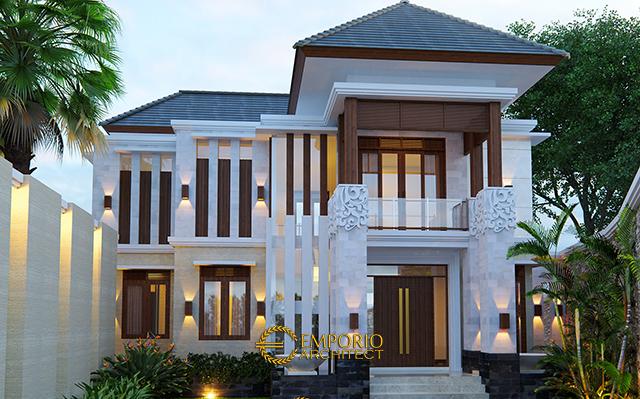 Desain Rumah Villa Bali 2 Lantai Ibu Tanti di  Bandung