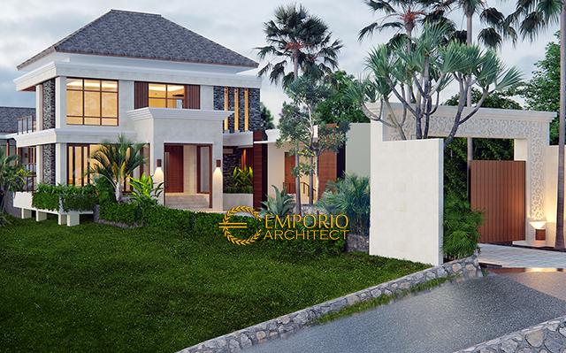 Desain Rumah Villa Bali 2 Lantai Ibu Winona di  Bandung