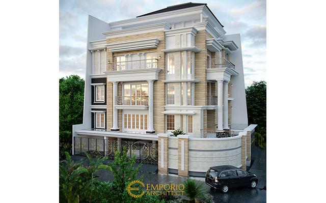 Desain Rumah Hook Classic 3.5 Lantai Bapak Sulaiman di  Bandung, Jawa Barat