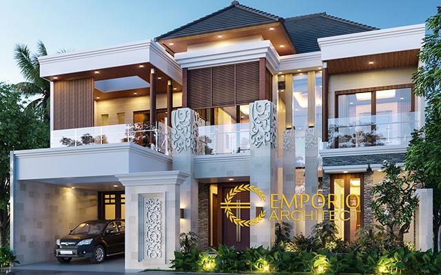 Desain Rumah Villa Bali 2 Lantai Bapak Warsa di  Bandung