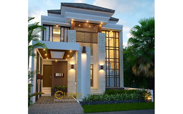 Desain Rumah Villa Bali 2 Lantai Beverly Park Type A6 di  Batam