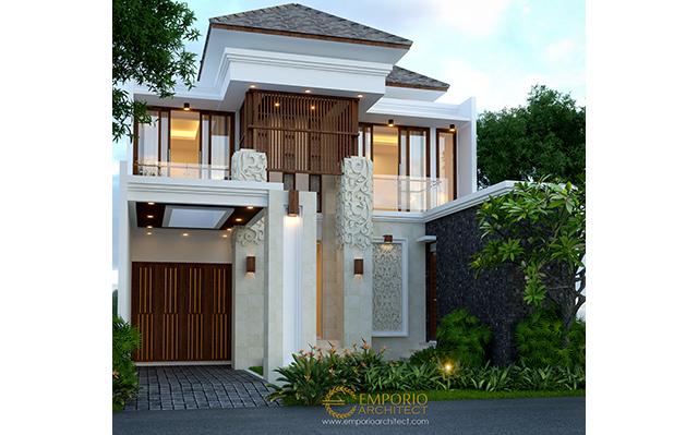 Desain Rumah Villa Bali 2 Lantai Beverly Park Type C2 di  Batam