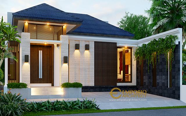 Desain Rumah Villa Bali 1 Lantai Bapak Bagus di  Bekasi