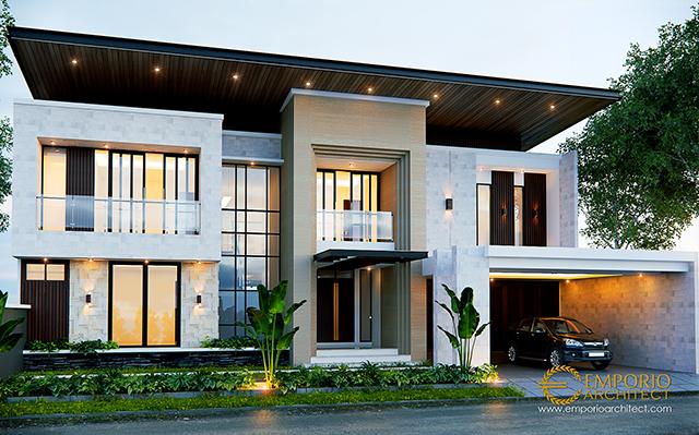 Desain Rumah Modern 2 Lantai Bapak WLM 309 di  Bekasi