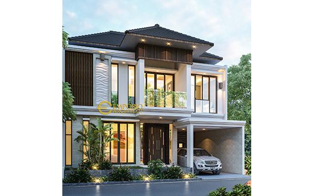 Desain Rumah Villa Bali 2 Lantai Bapak Rico di  Bogor