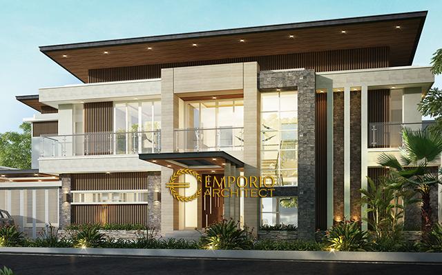 Desain Rumah Modern 2 Lantai Bapak Wijaya di  Bogor