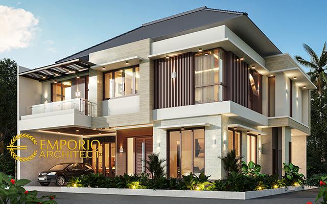 Desain Rumah Modern 2 Lantai Ibu Kiki di  Bogor, Jawa Barat