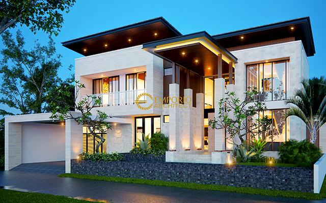 Desain Rumah Modern 2 Lantai Ibu Friska di  BSD, Tangerang Selatan, Banten