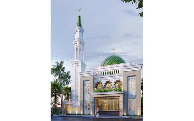 Mr. Nasrul Classic Mosque 2 Floors Design - Cikarang, Bekasi