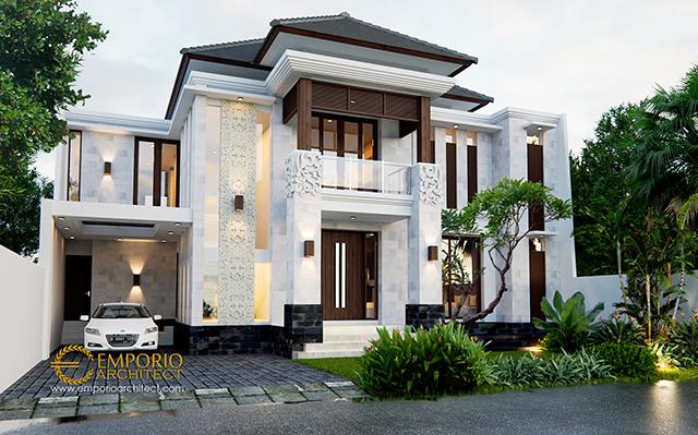 Desain Rumah Villa Bali 2 Lantai Bapak Andi di  Cikarang, Bekasi