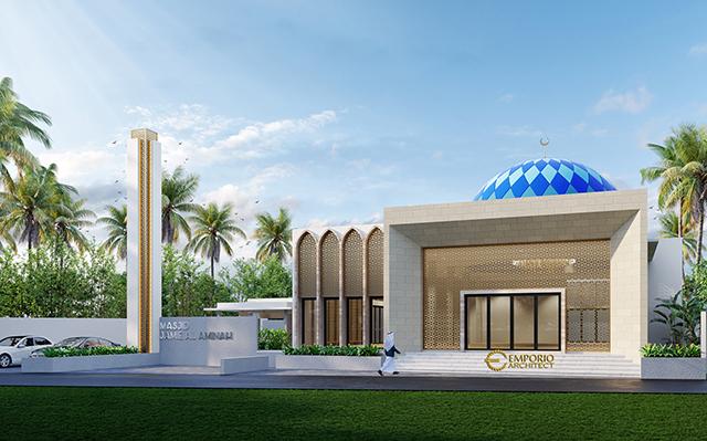 Jamie Al Minah Modern Mosque 1 Floor Design - Cikarang, Bekasi, Jawa Barat