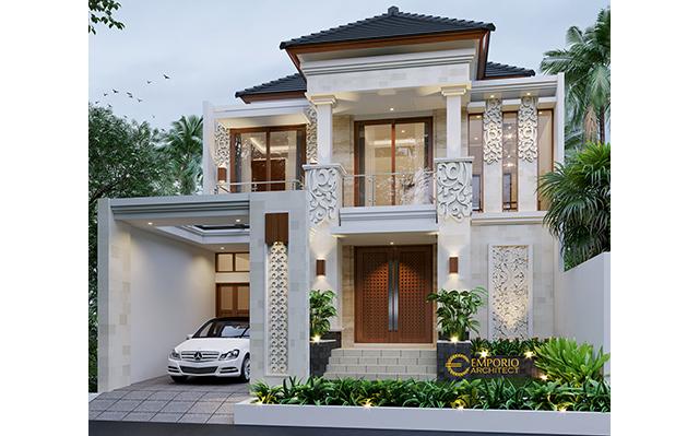 Desain Rumah Villa Bali 2 Lantai Ibu Lusi di  Cikarang, Bekasi