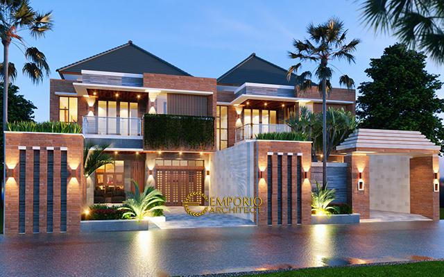 Desain Rumah Villa Bali 2 Lantai Bapak Arka di  Denpasar, Bali