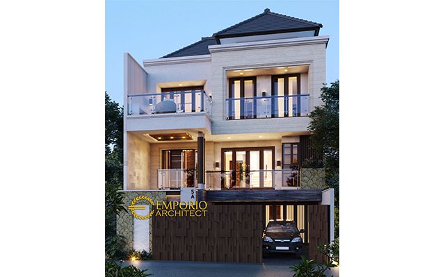 Desain Rumah Modern 3 Lantai Bapak Egi di  Denpasar, Bali