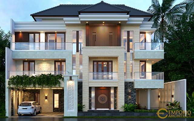 Desain Rumah Villa Bali 3 Lantai Bapak Erwan di  Denpasar, Bali