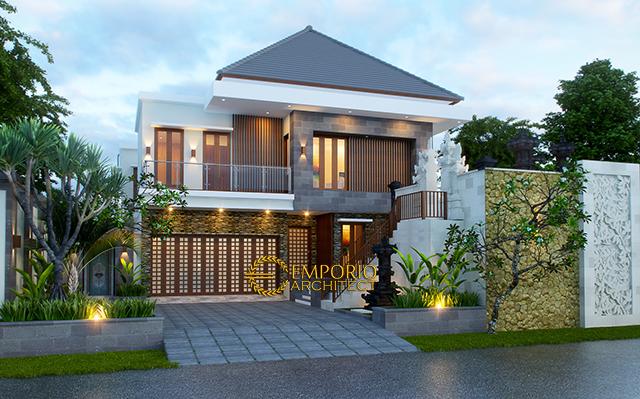 Desain Rumah Villa Bali 2 Lantai Bapak Nyoman Joni di  Denpasar, Bali