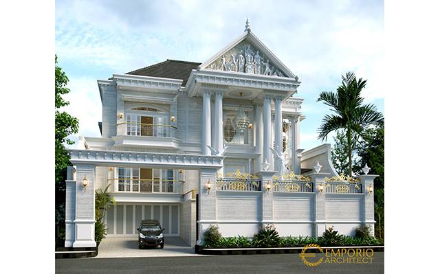 Desain Rumah Classic 3 Lantai Bapak Herman di  Denpasar, Bali