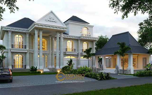 Desain Rumah Classic 3 Lantai Ibu Ayu di  Denpasar, Bali