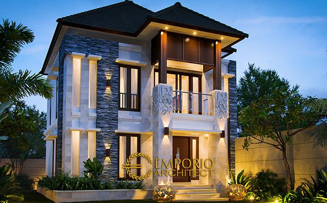 Desain Rumah Villa Bali 2 Lantai Bapak Restu di  Denpasar