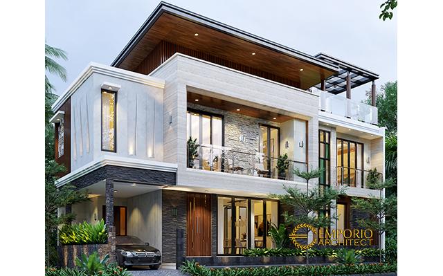 Desain Rumah Modern 2 Lantai Bapak Hendra di  Depok