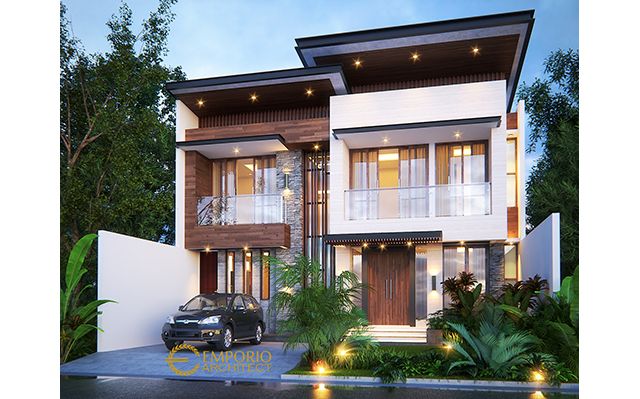 Desain Rumah Modern 2 Lantai Bapak Iskandar di  Depok, Jawa Barat