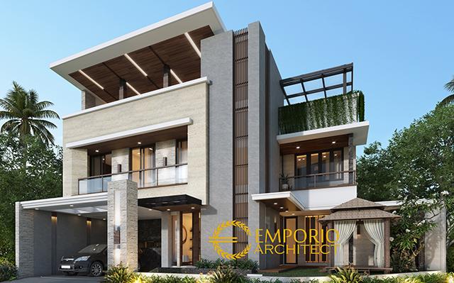 Desain Rumah Modern 3 Lantai Bapak Anggi di  Depok, Jawa Barat