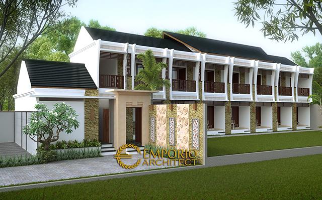 Desain Emerald Residence Style Villa Bali 2 Lantai di  Gorontalo