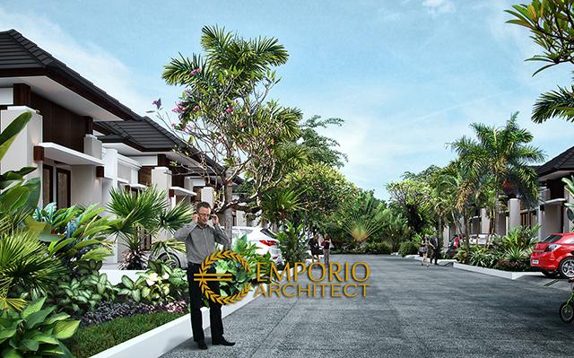 Desain Perumahan Lippo Style Villa Bali 1 Lantai  di  Carita, Banten