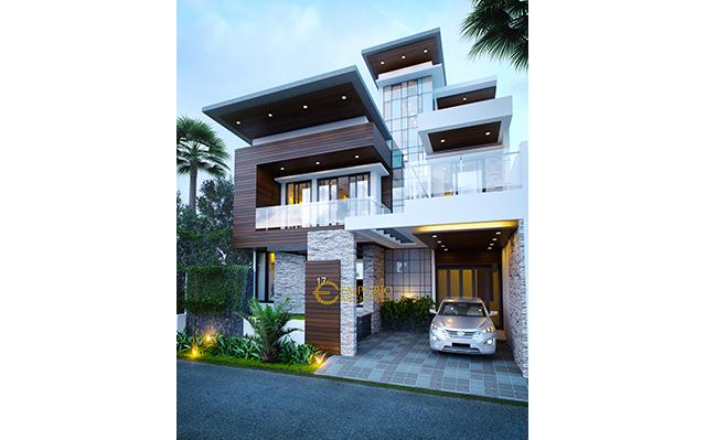 Desain Rumah Modern 2 Lantai Keluarga Bapak Andrika di  Tangerang