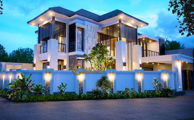 Desain Rumah Hook Villa Bali 2 Lantai Bapak Ahmad di  Bekasi