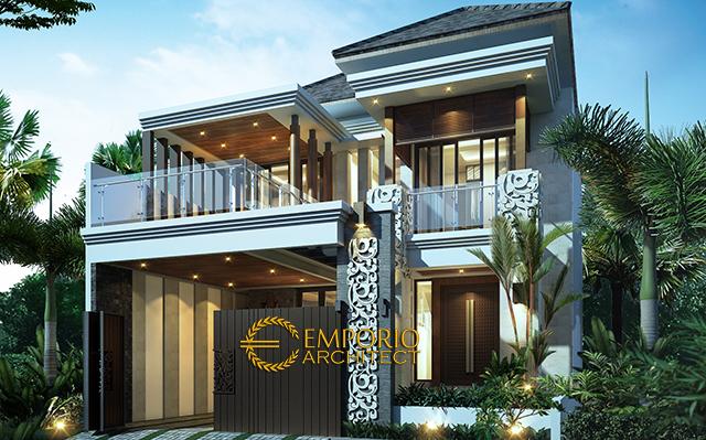 Desain Rumah Villa Bali 2 Lantai Bapak Aji di  Jakarta