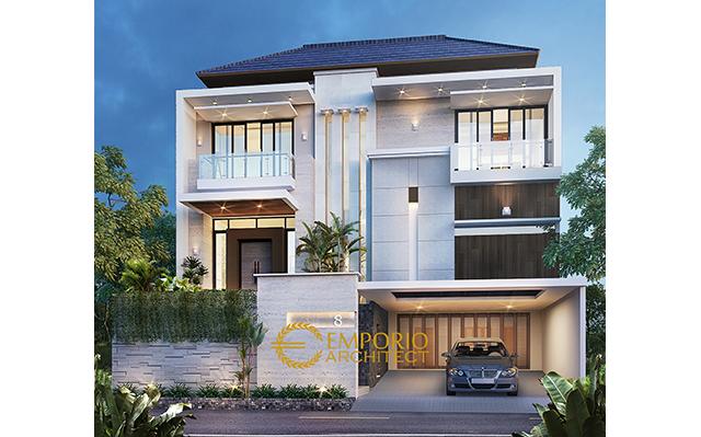 Desain Rumah Modern 2 Lantai Bapak Andre di  Kelapa Gading, Jakarta Utara