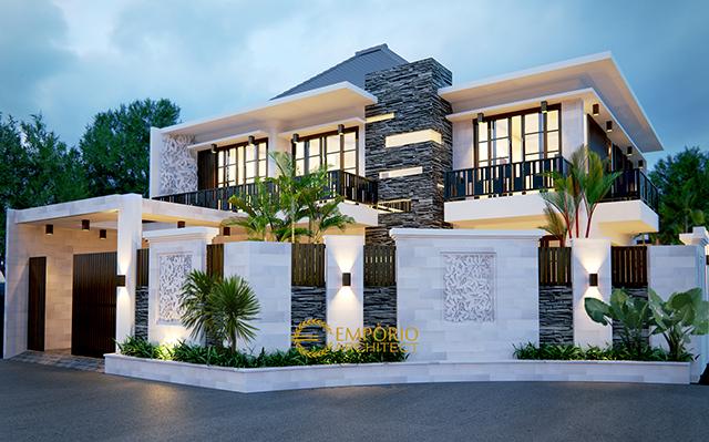 Desain Rumah Hook Modern 2 Lantai Bapak Andreas Type 2 di  Jakarta