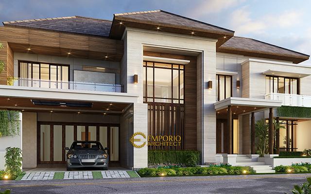 Desain Rumah Modern 2 Lantai Bapak Anthon di  Jakarta