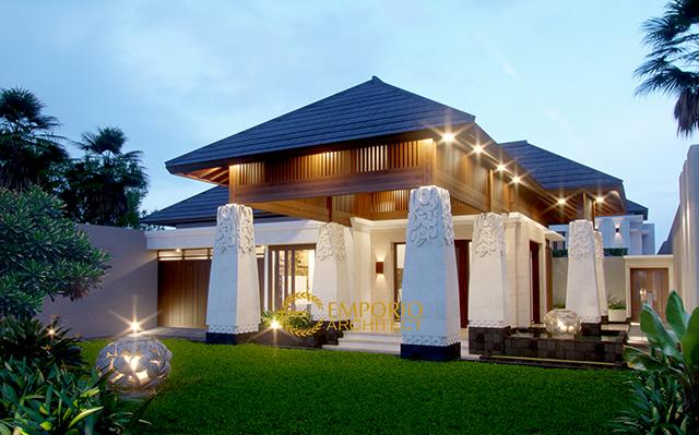 Desain Rumah Villa Bali 2 Lantai Bapak Bambang di  Jakarta