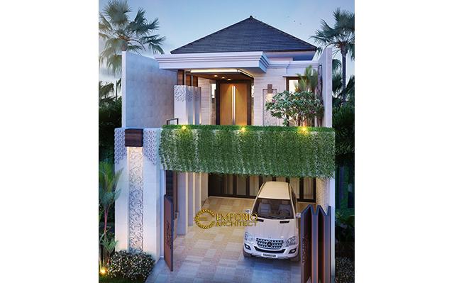 Desain Rumah Villa Bali 2 Lantai Bapak Chaerul di  Jakarta